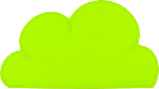 Pet Food Mats–Dog Cat Feeding Mat Top Grade Cloud Silicone Pad Anti-Slip Waterproof Anti-Slip Bowl Placemat (Grass Green)